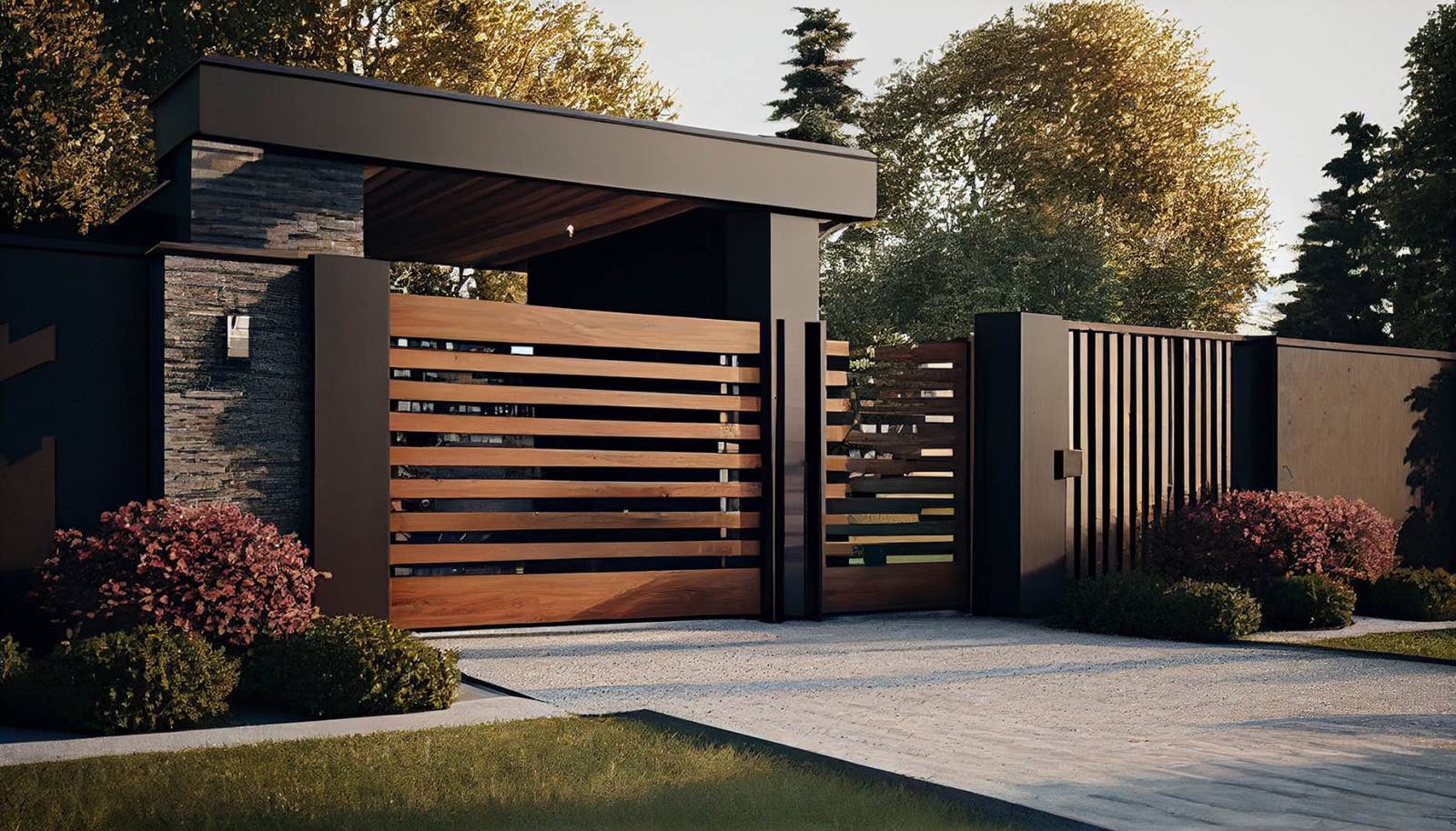 Installation de portail automatique pour maison avec options de sécurité avancées à Sanary-sur-Mer (83110) dans le Var